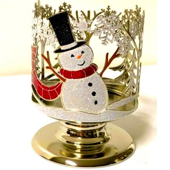 Bath & Body Works Holiday Nwt Bath Body Works Snowman 3 Wick Candle
